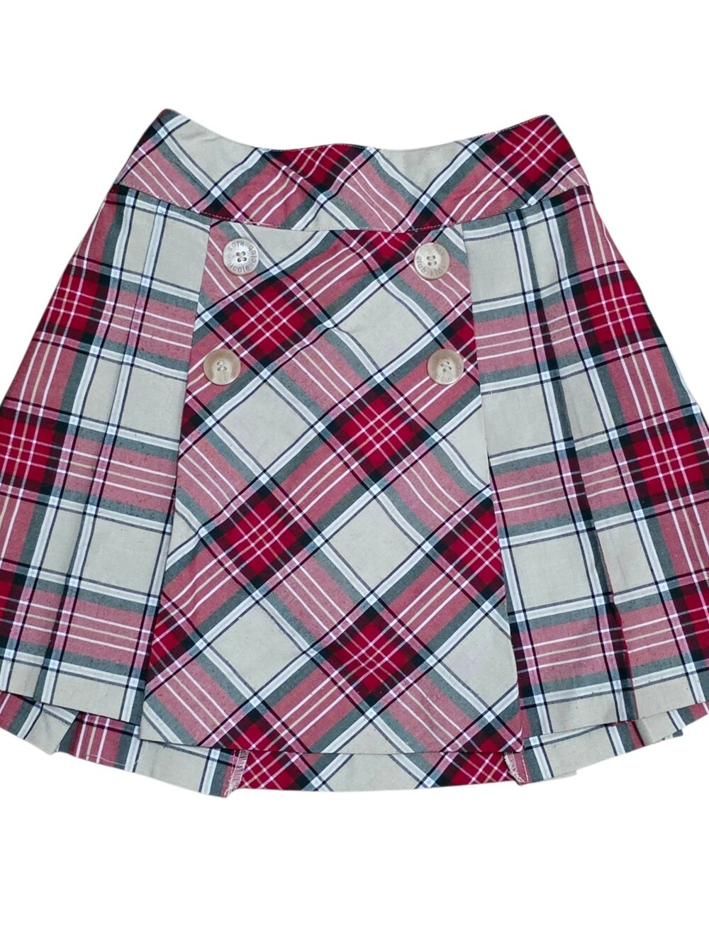 Nicole club kids japanese brand tan plaid skirt